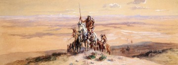  occidental Pintura - Indios de las llanuras Indios americanos occidentales Charles Marion Russell
